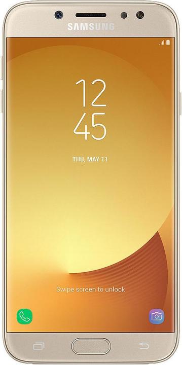 Samsung Galaxy J7 (2017) Duos (16 GB, Gold, 5.50", Dual SIM + SD, 13 Mpx, 4G)