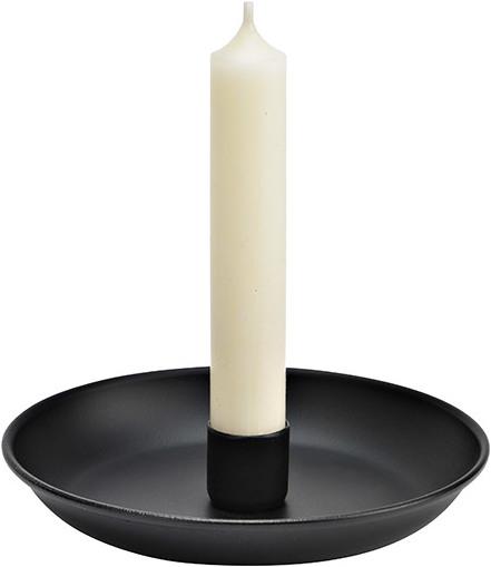 Actual product image G. Wurm Metal candle holder black (W/H/D) 14x2x14cm