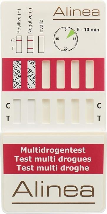 Image du produit Alinea Autotest multi-drogues 8 urine (1 x)