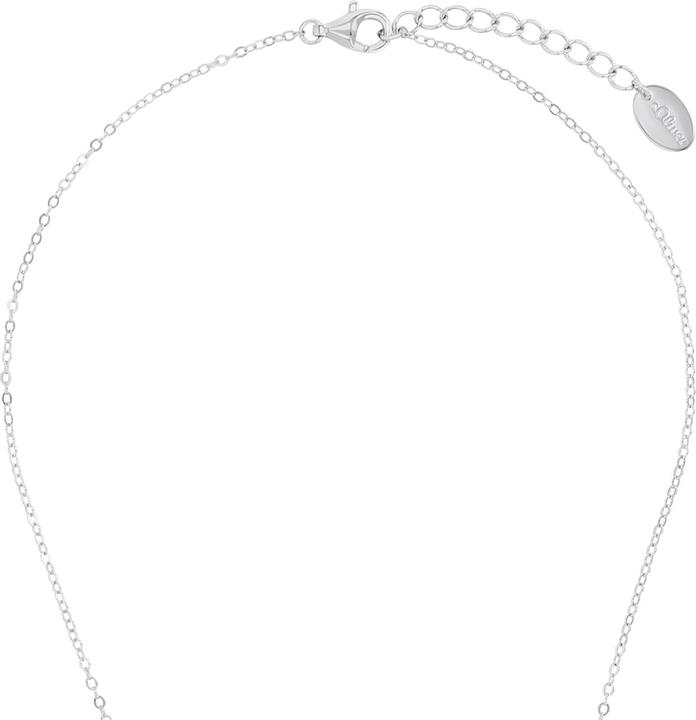 Actual product image S.Oliver Halsschmuck für Mädchen, 925 Sterling Silber, Zirkonia synth. | Schleife (Silver 925)