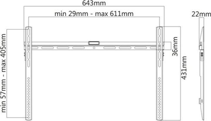 Produktbild Prokord DUS43-46 (Wand, 70", 40 kg)