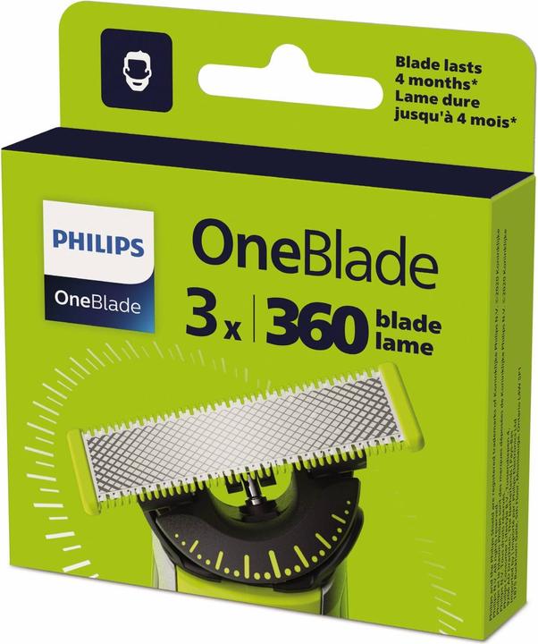 Actual product image Philips OneBlade Klinge 360 (3 x)