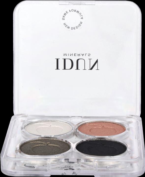 Actual product image IDUN Minerals Palette Eyeshadow Vitsippa (White, Green, Pink, Black)