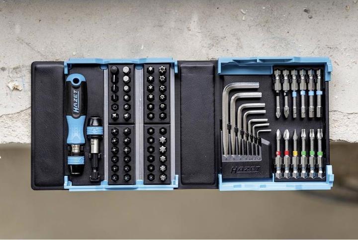 Productafbeelding HAZET Bitset 2200SC-1, 69 stuks (Phillips kruis PH M2, Phillips kruis PH M3, Kruis Pozidriv PZ M2, Kruis Pozidriv PZ M3)