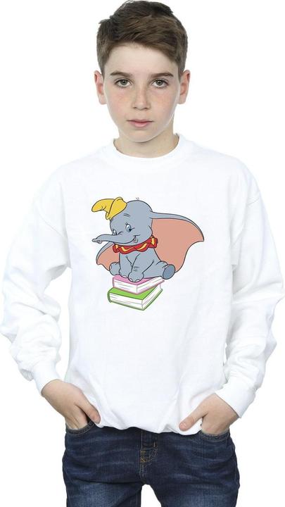 Immagine prodotto Disney Dumbo Sitting On Books Felpa Ragazzi (140, 146)