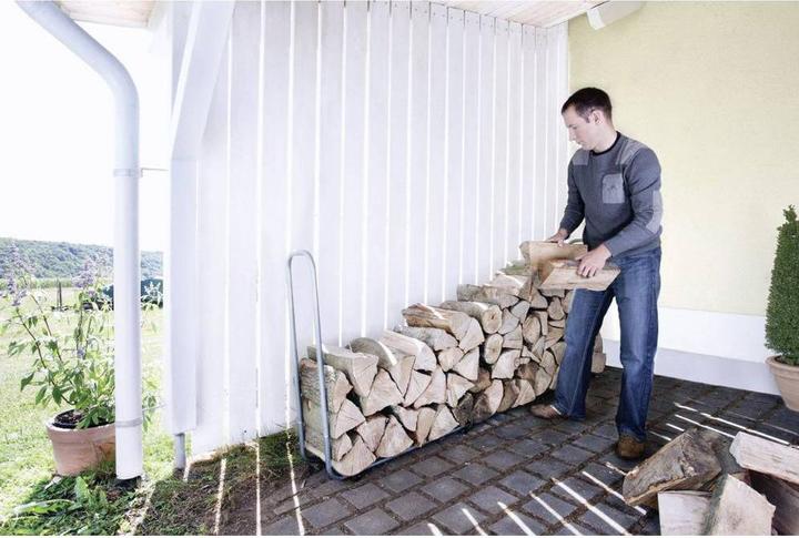 Actual product image wolfcraft Stacking Aid for Firewood (234 x 31 x 104.5 cm)