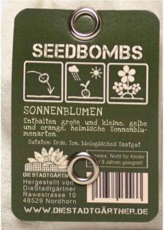 Image du produit Die Stadtgärtner Bombes de graines de tournesol (Germe de bombe)