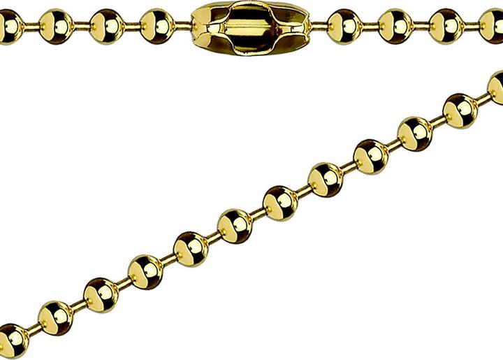 Image du produit Star Piercing Chaîne avec boules plaquées or (Acier chirurgical 316L, sans laiton)