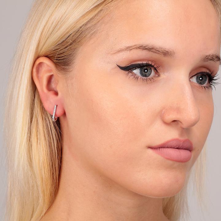 Produktbild La Petite Story Stud Earring + J With White (Messing)