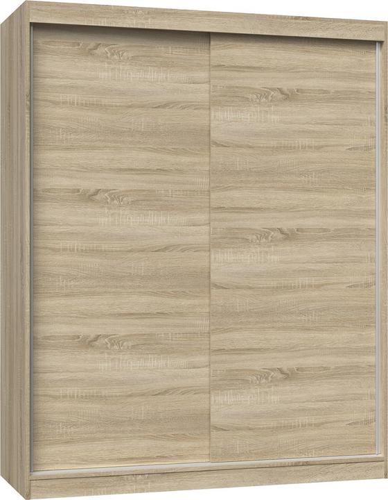 Actual product image Topeshop IGA 160 SON B KPL Bedroom Wardrobe 7 Shelves 2 Door(s) Sonoma Oak Wardrobe (160 x 61 x 200 cm)