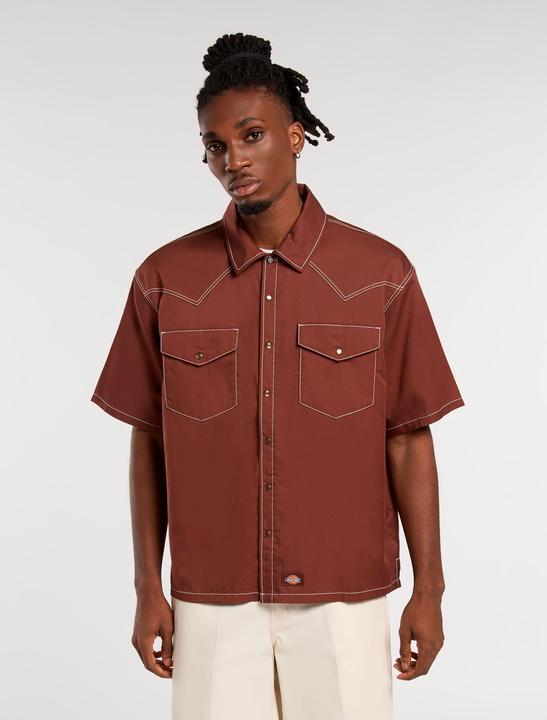 Produktbild Dickies River Ranch Work Shirt Ss Cappuccino (L)
