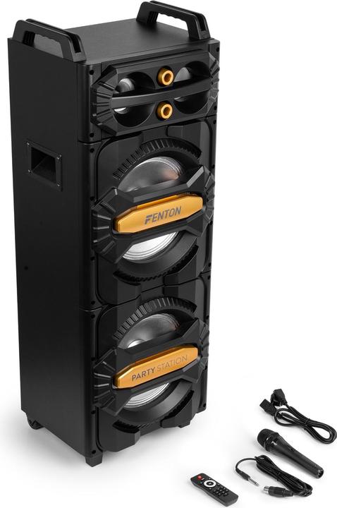Image du produit Fenton Party speaker - LIVE2102 Partystation met Bluetooth en lichteffecten - Met (Actif)