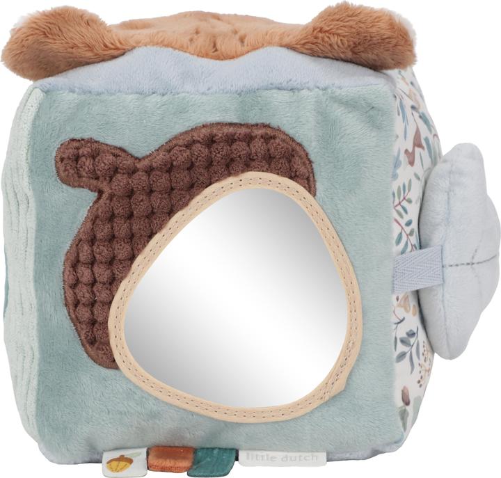 Actual product image Little Dutch Fabric activities Forest Friends touch cube