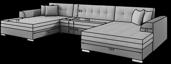 Produktbild ELTAP Vento (5-Sitzer, Bettsofa, Wohnlandschaft)