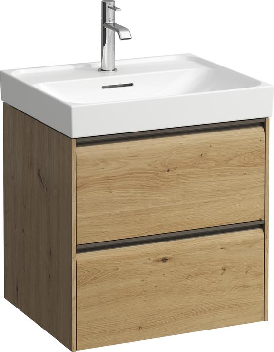 Laufen MEDA Waschtischunterbau, 2 Schubladen, inkl. Ordnungssystem, zu H810112, 534x448x515mm