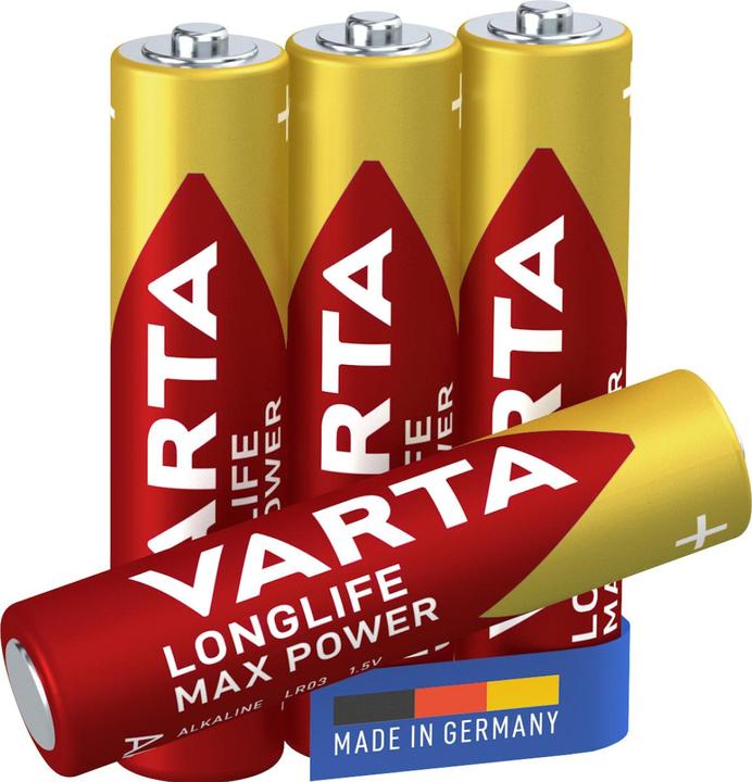 Produktbild Varta LONGLIFE Max Power (4 Stk., AAA, 1280 mAh)