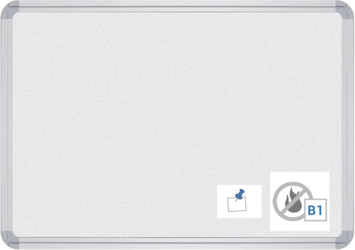 Actual product image Ultradex Pin board felt flame retardant W1800xH1200xD22mm grey (Bulletin board)