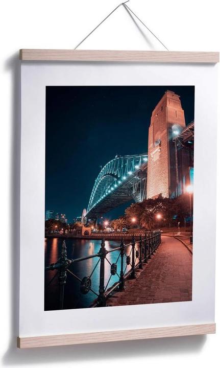 Actual product image Trenddeko Sydney by night - The bridge (30 x 40 cm)