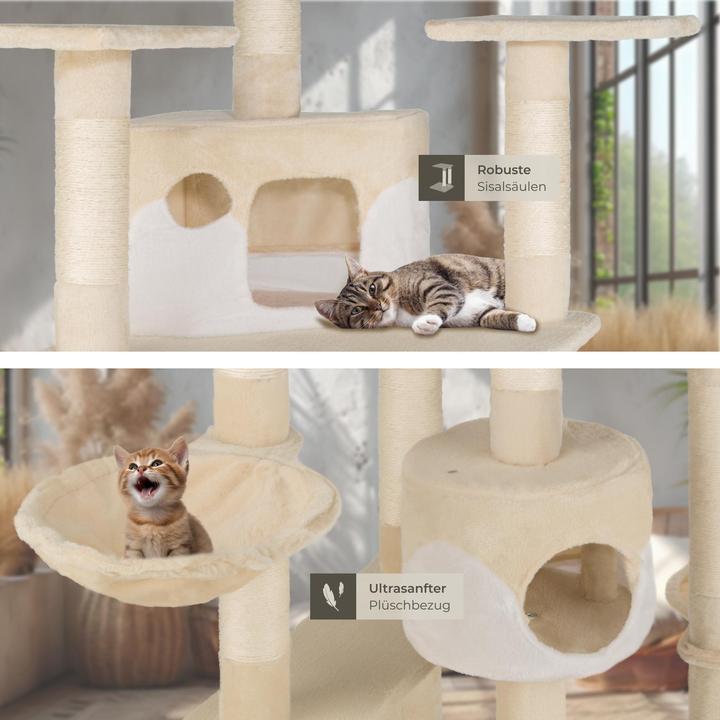 Produktbild tectake Nelly (204 cm, Beige, Weiss)