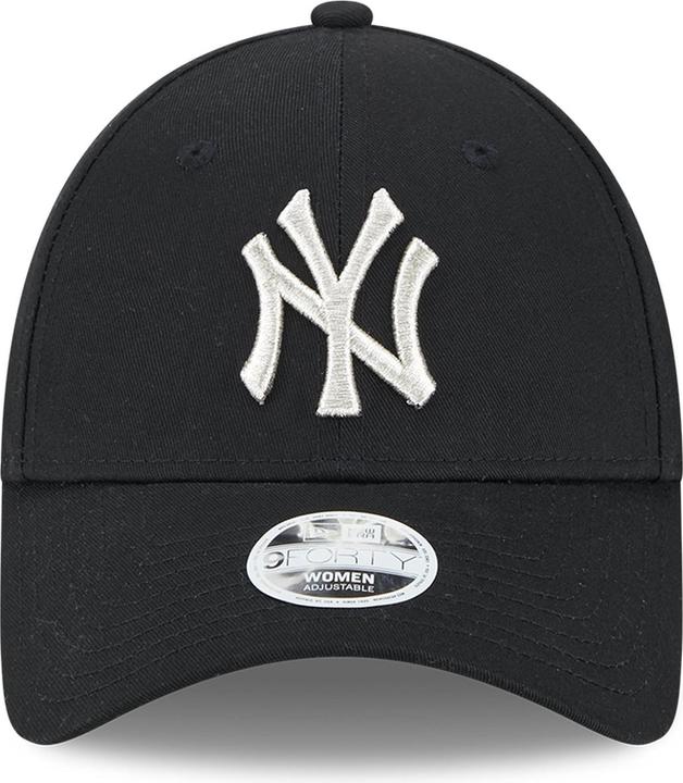 Actual product image New Era 9Forty Ladies Cap - Metallic New York Yankees Black