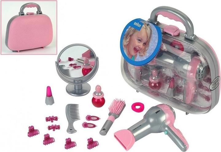 Actual product image Theo Klein Styling case with Braun hair dryer