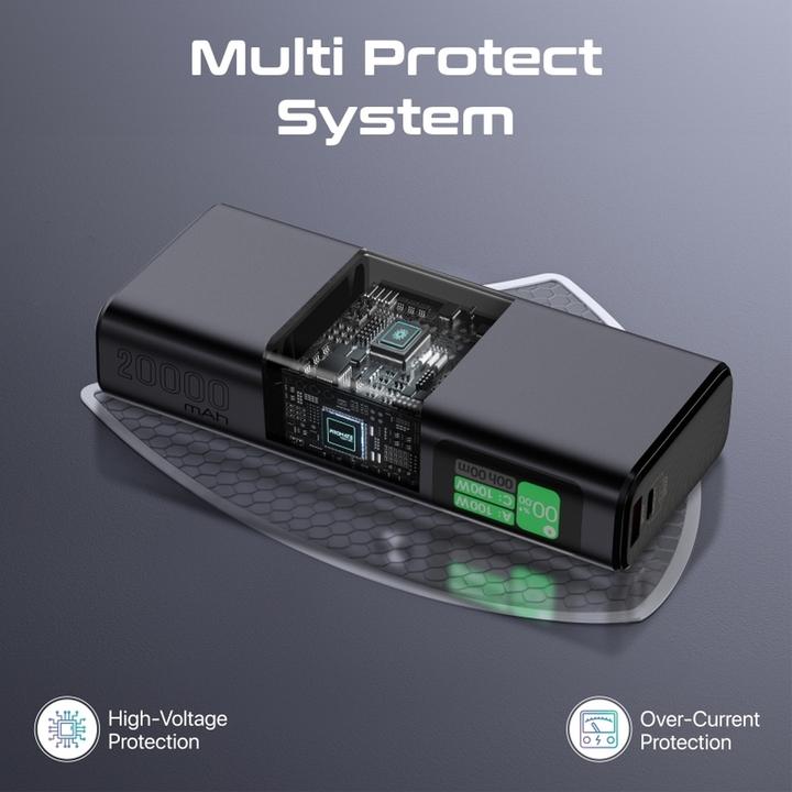 Productafbeelding ProMate Titan-130 Powerbank 20000mAh (20000 mAh, 130 W, 72 Wh)