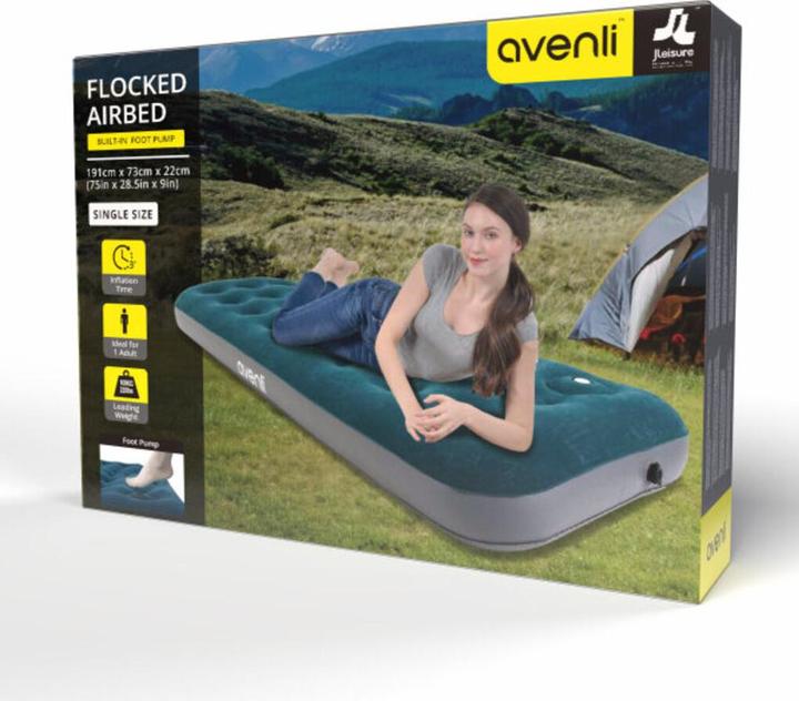 Actual product image Jilong Airbed Singel with built-in foot pump
