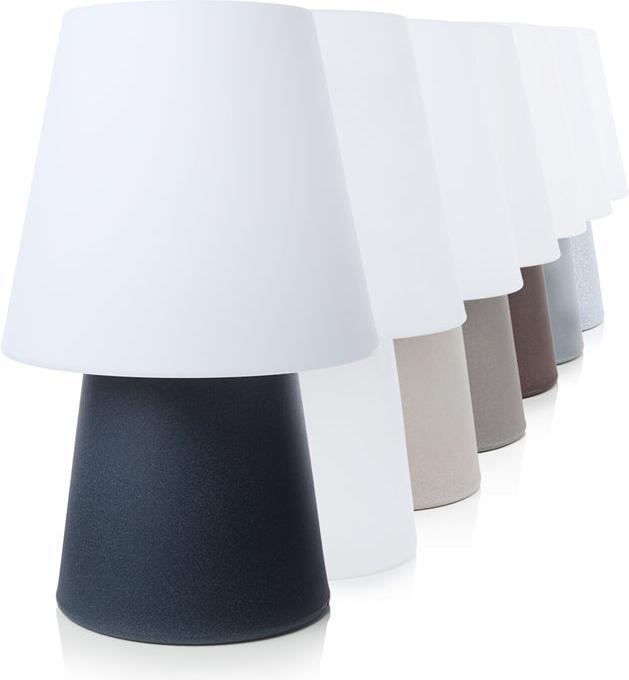 Image du produit 8 seasons design Lampadaire lumineuse Couleur Pierre (RGB) - 60cm - Lampe extérieur/intérieur avec prise et télécomma (750 lm, E27)