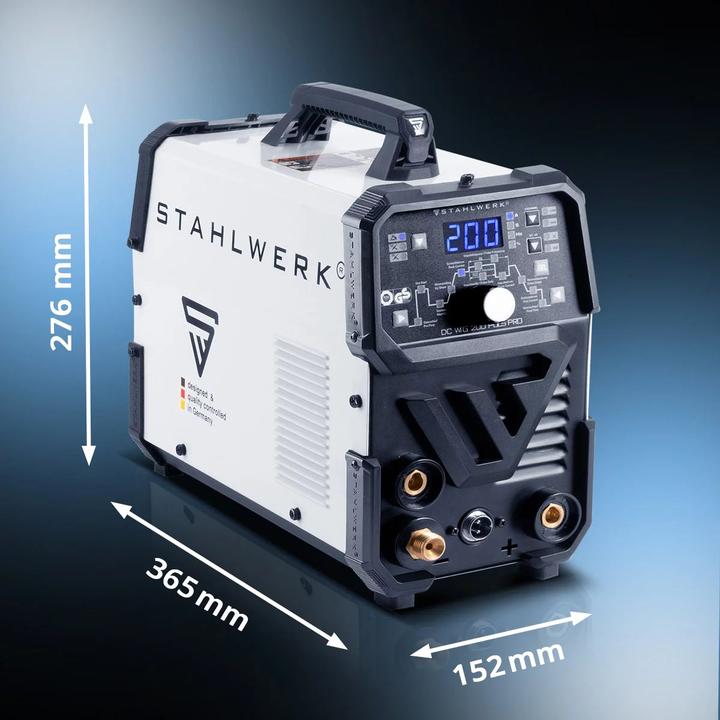 Actual product image Stahlwerk Combination welding machine DC TIG 200 Pulse Pro fully equipped 2 in 1