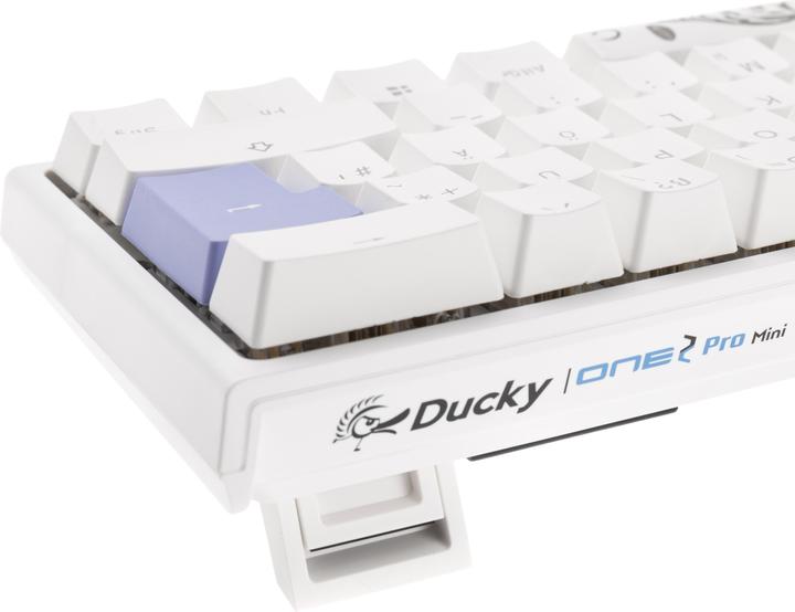 Produktbild Ducky One 2 Pro Mini White Edition Gaming Tastatur, RGB LED - Cherry (DE, Kabelgebunden)