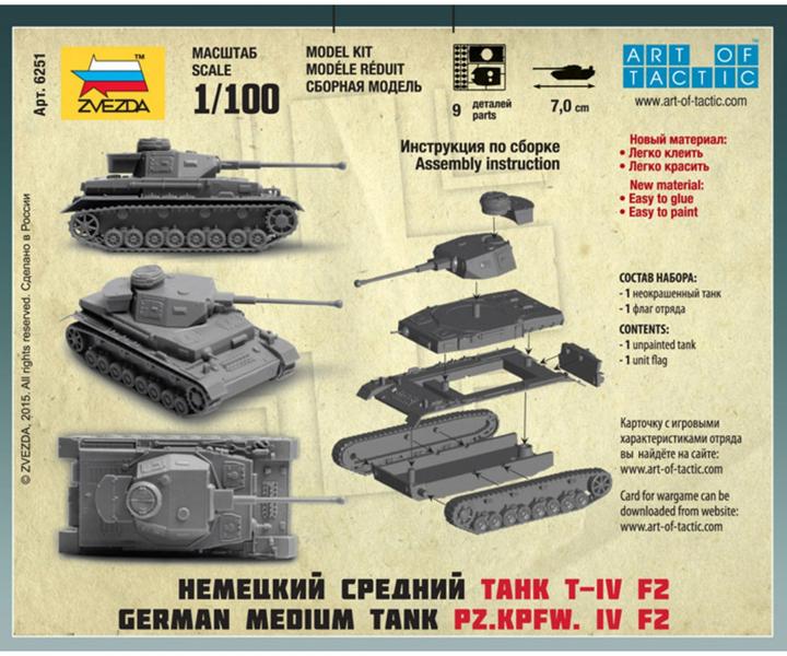 Produktbild Tamiya 1:100 Panzer IV Ausf. H Add-O