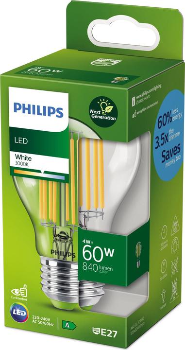 Image du produit Philips Lampe (E27, 4 W, 840 lm, 1 x, A)