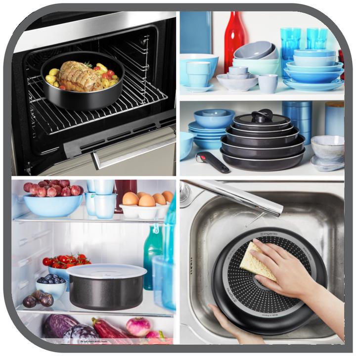 Immagine prodotto Tefal Ingenio Easy On (28 cm, Set di pentole e padelle da cucina, Alluminio)