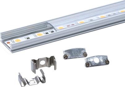 Produktbild Lumina Swiss LED Standardprofil Set transparent 170cm (1x50cm + 2x60cm) (170 cm, Indoor)