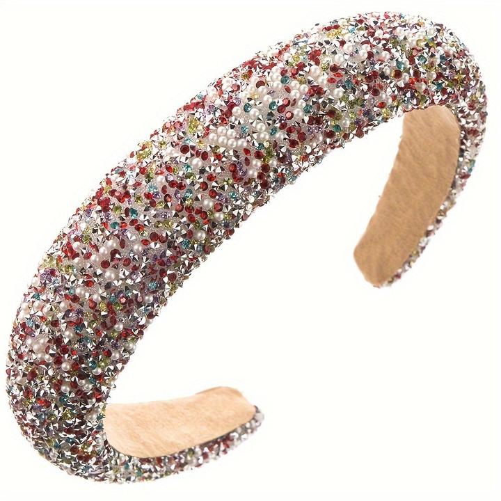 Actual product image Activity Board Elegantes, funkelndes Strass- und Perlenstirnband - schickes Haarschmuckstück im koreanischen Stil