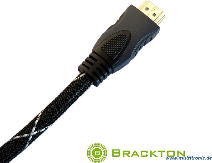 Brackton Ultra HD 4K 3D Professional mit Ethernet HDMI 2.0a Kabel 15m St/St (15 m, HDMI)