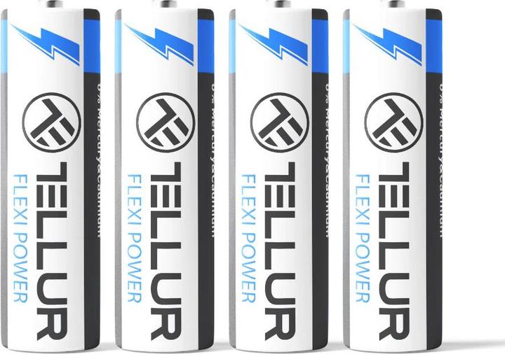 Productafbeelding Tellur Flexi Power battery, Super Alkaline, AA LR6, 1.5V, 4 pcs/set (4 Pcs., AA)