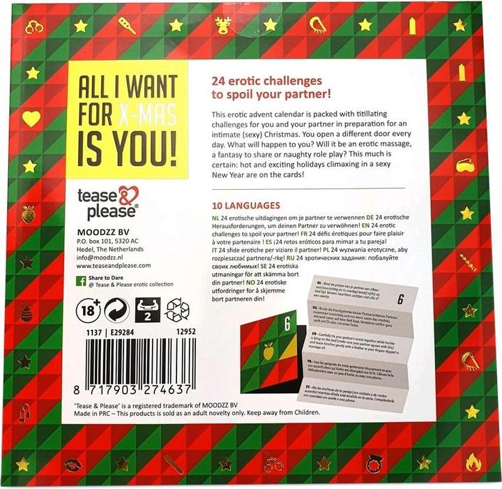 Nutritional values and ingredients Moodzz All I want for X-MAS is you!