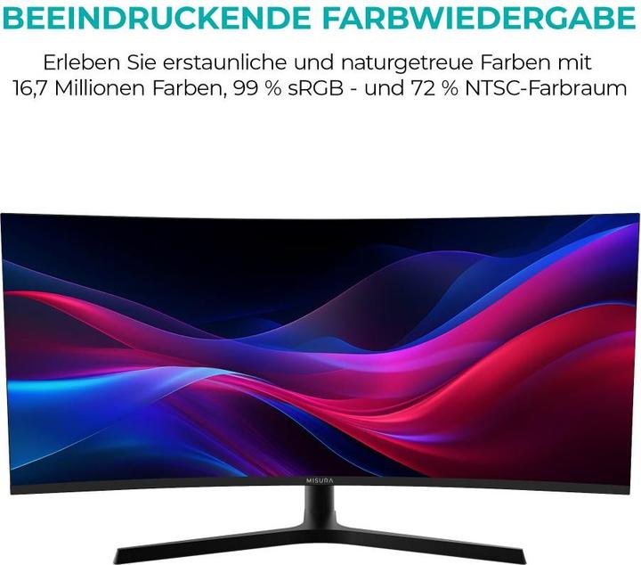 Actual product image Misura High Resolution monitor 34" - 165 Hz BENDED (3440 x 1440 pixels, 34")