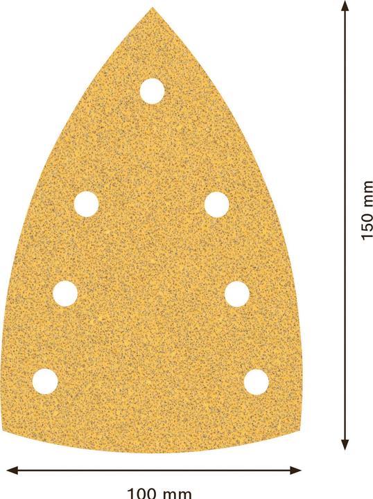 Image du produit Bosch Professional Zubehör EXPERT C470 Papier abrasif à 7 trous pour ponceuses Multi, 100 x 150 mm, G 60, 10 pcs. (60)