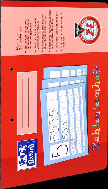 Produktbild Oxford Zahlenlernheft, A4 quer (A4, Harter Einband)