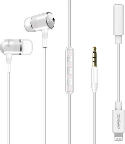 Image du produit Energizer Casque filaire - UIL35 - Aux 3.5 mm / Lightning (Filaire)