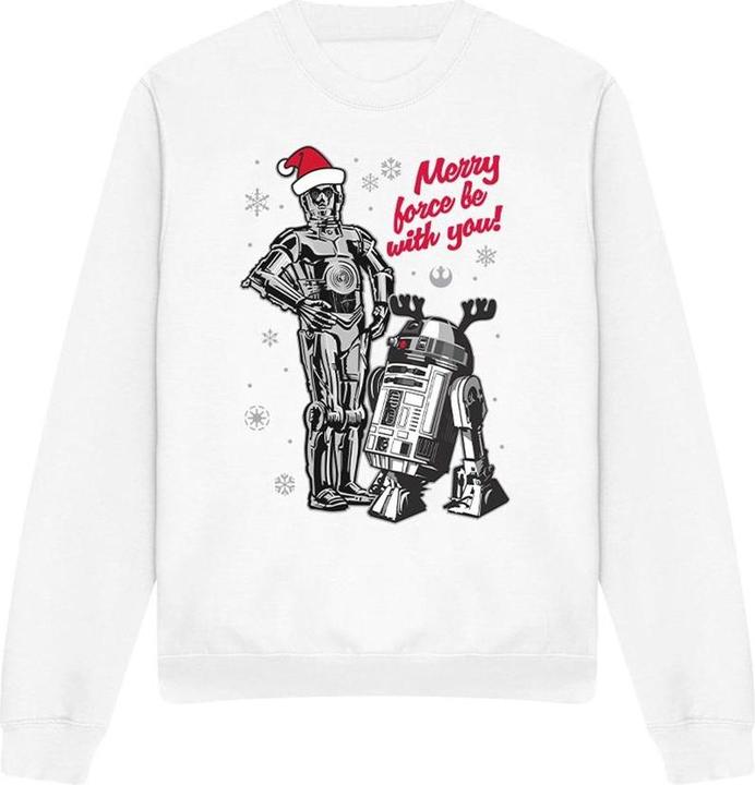 Immagine prodotto Star Wars Merry Christmas Droids Felpa Adulto Unisex (XXL)