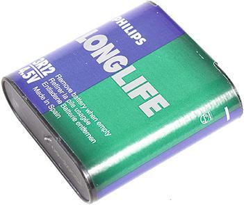 Actual product image ProPlus Longlife battery 4.5V in blister pack (1 pcs., 3R12)