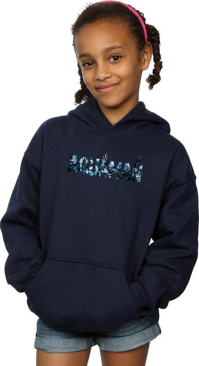 Image du produit - Sweat à capuche AQUAMAN TEXT LOGO - Fille (116)