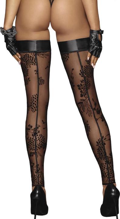 Actual product image Noir Handmade Suspender stockings (XXL)