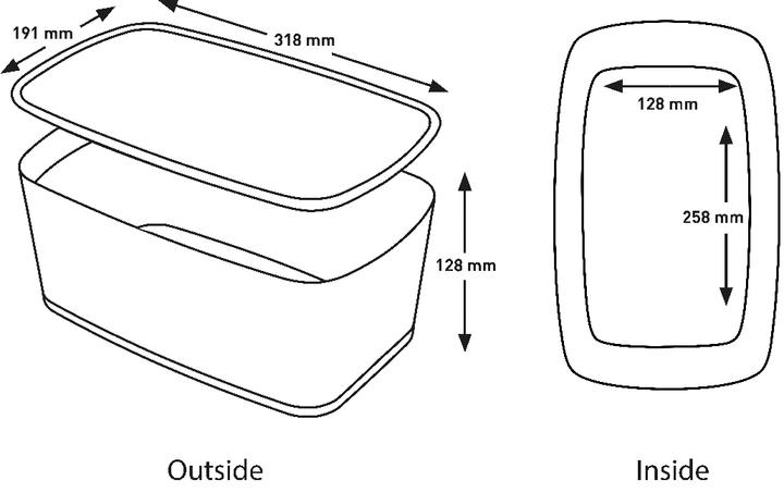 Immagine prodotto Leitz MyBox (31,8 x 12,8 x 19,1 cm, 5 l)