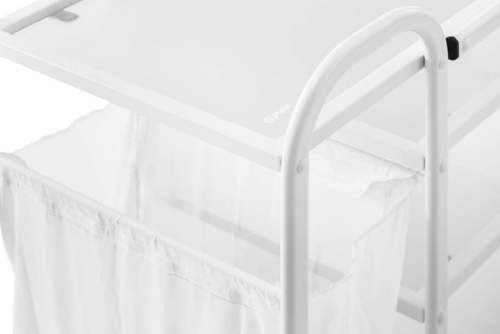 Actual product image Physa Cosmetic trolley with laundry bag 5 l - 4 Glass shelves