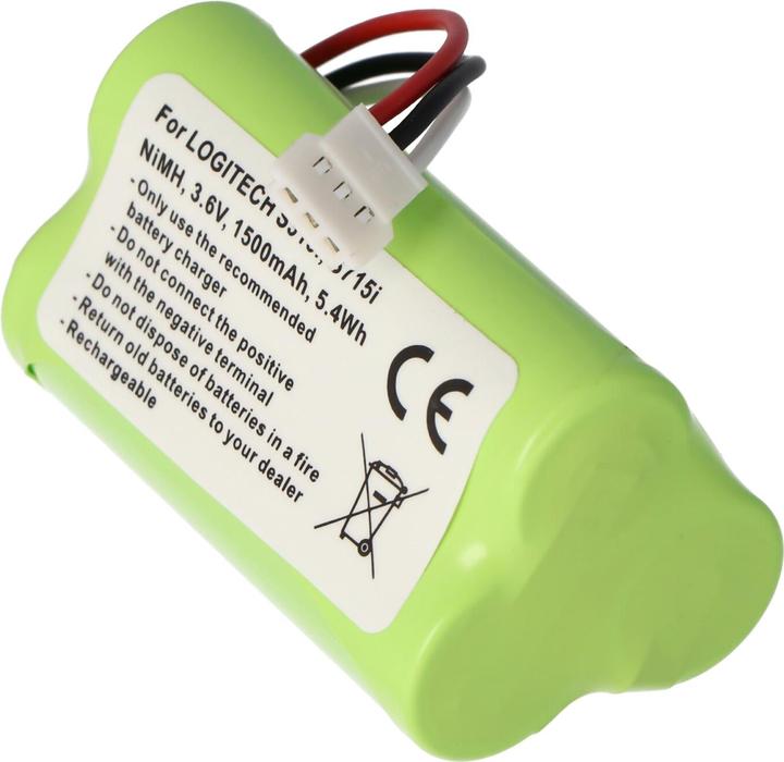 Produktbild XCell Akku passend für LOGITECH S315i, S715i, NiMH, 3,6V, 1500mAh, 5,4Wh (Gerätespezifisch, 1500 mAh)