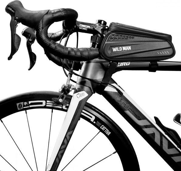 Actual product image Wildman Etui/uchwyt rowerowy L ES3 sakwa na ramę czarna/black (Luggage carrier bag)